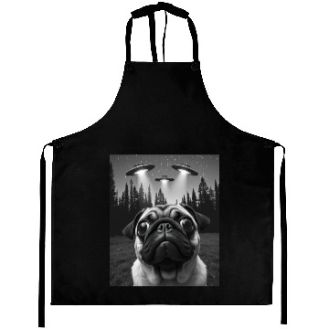 Discover UFO Funny Dog Aprons