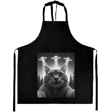 Discover UFO Funny Cat Aprons