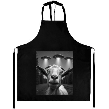 Discover UFO Funny Goat Aprons