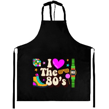 Discover Retro 80s Style design – Perfect for Nostalgia Fa Aprons