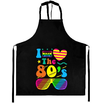 Discover Retro 80s Style design – Perfect for Nostalgia Fa Aprons