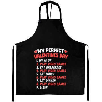 Discover Perfect Valentines Day Play Video Games Funny Game Aprons