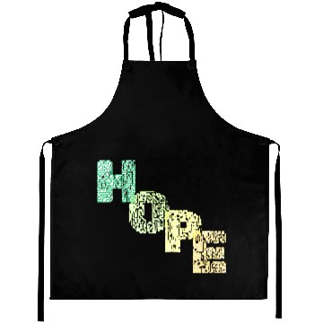 Discover Colorful Modern HOPE Typography Aprons