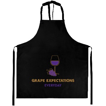Discover GRAPE EXPECTATIONS EVERYDAY Aprons