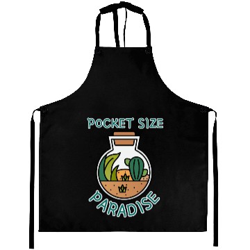 Discover Pocket Size Paradise Home Mini Plant Terrarium Aprons