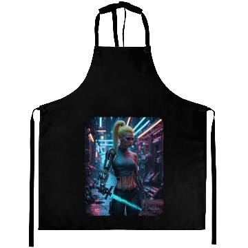 Discover Cyberpunk women Warrior Aprons