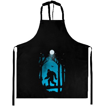 Discover Funny Bigfoot Hiding in Forest Aprons