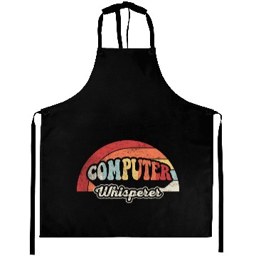 Discover Computer Whisperer Geek Nerd Funny Retro Vintage Aprons