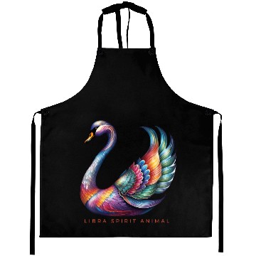 Discover Libra Spirit Animal Swan Alebrije Aprons