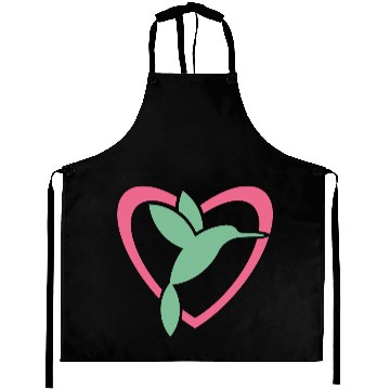 Discover Hummingbird Heart For Birds Lovers Aprons