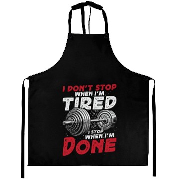 Discover I Don't Stop Gym Aprons