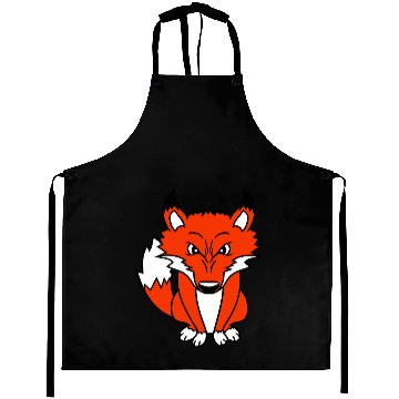 Discover Fox Evil Eye Dangerous Red Fox Wild Animal Angry Aprons