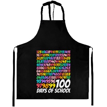 Discover 100 days of school Math Numbers 100th Days Of Scho Aprons
