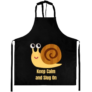 Discover Keep Calm and Slug On Aprons