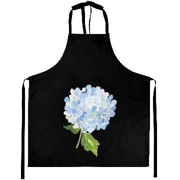 Discover Blue hydrangea watercolor flower Active Aprons