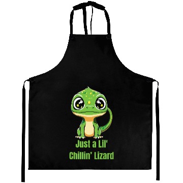 Discover Just a Lil' Chillin’ Lizard Aprons