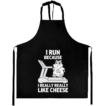 Discover I Run Because I Really Really Like Cheese Aprons