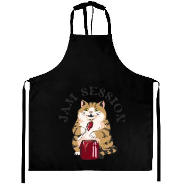 Discover Jam Session CAT – Retro Illustration Aprons