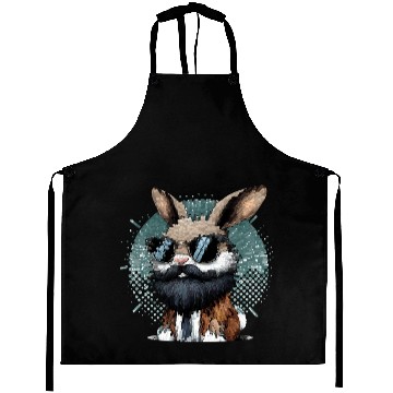 Discover Rabbit with Sunglasses Aprons