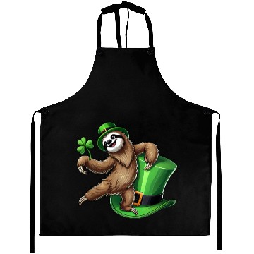 Discover St. Patrick's Day Penguin with Clover and Hat Aprons