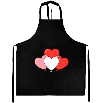Discover Heart Balloon Cluster Illustration Aprons