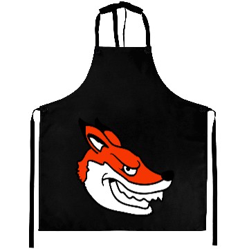 Discover Fox Evil Look Dangerous Crazy Wild Animal Fun Face Aprons