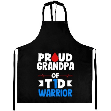 Discover Proud Grandpa Of T1D Warrior Diabetes Type 1 Aprons