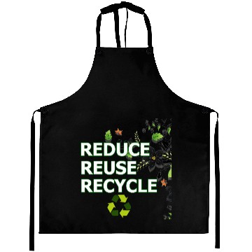 Discover Reduce Reuse Recycle Eco-Friendly Aprons