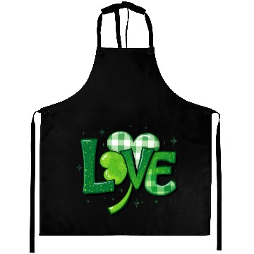 Discover St. Patrick's Day Clover Love Charm Aprons