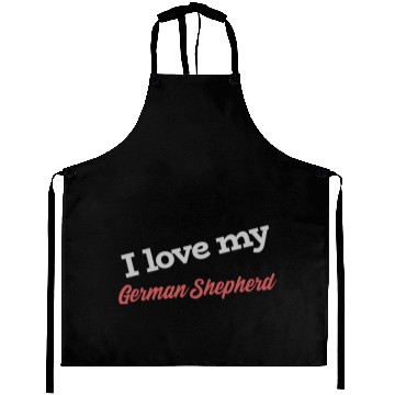 Discover I Love My German Shepherd Aprons