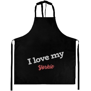 Discover I Love My Yorkie Aprons