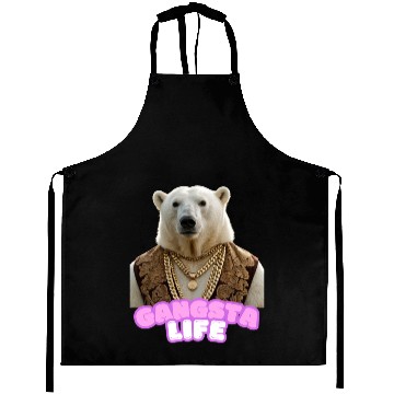 Discover Gangsta life polar bear 4 Aprons