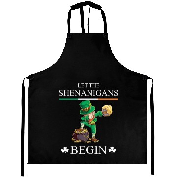 Discover Let The Shenanigans Begin Clovers St Patrick's Day Aprons