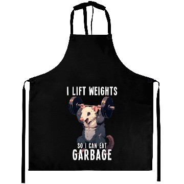 Discover Opossum Gym Weightlifting Workout Gift Aprons