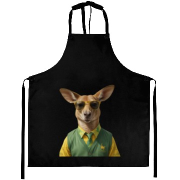 Discover Green and Gold Kangaroo 6 Aprons