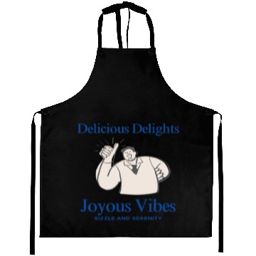 Discover Delicious Delights & Joyous Vibes Aprons
