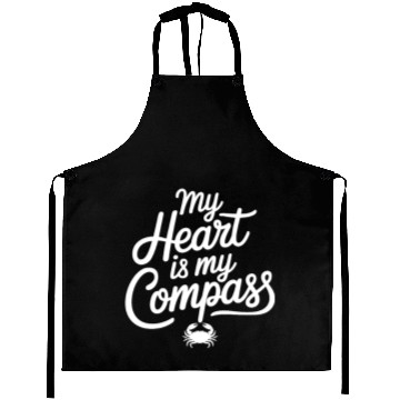 Discover My Heart Is My Compass Cancer Zodiac Wisdom Aprons