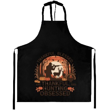 Discover Thankful, Blessed & Hunting Obsessed - Rustic Aprons