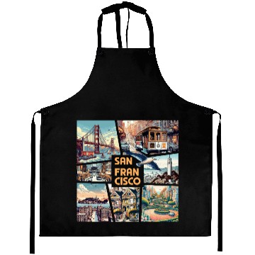 Discover USA CITY - SAN FRANCISCO - TRAVEL - 1 Aprons