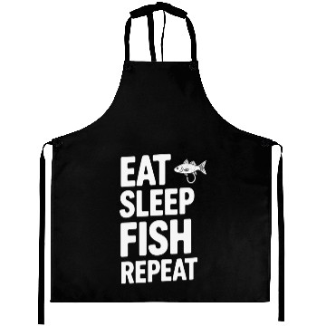 Discover Eat Sleep Fish Repeat River Fishing Aprons