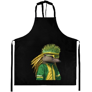 Discover Green and Gold Echidna 2 Aprons