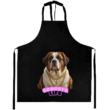 Discover Gangsta Life Saint Bernard 3 Aprons