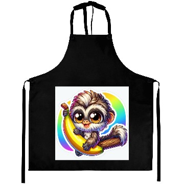 Discover Cute Monkey Stickers Aprons