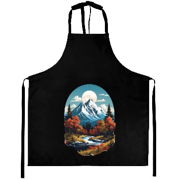 Discover Majestic Peaks and Autumn Serenity Aprons