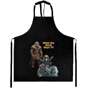 Discover Funny Gorilla and Monkeys – What the Heck Design Aprons