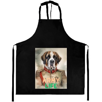 Discover Army Life Saint Bernard Aprons