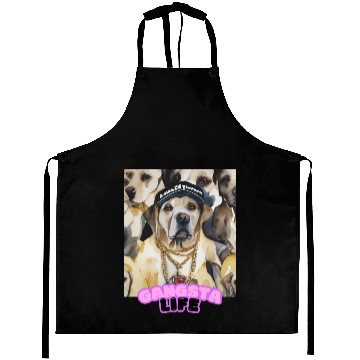 Discover Gangsta Life Labrador 5 Aprons