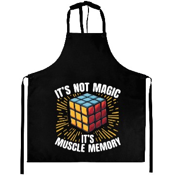 Discover It’s Not Magic It’s Muscle Memory Puzzle Cube Aprons