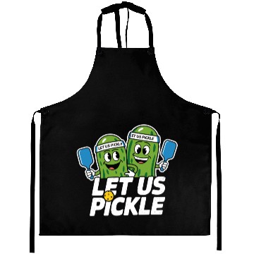 Discover Funny Pickleball Cucumber Lover Ball Sport Aprons