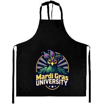 Discover Mardi Gras University Peacock Women's Mardi Gramas Aprons